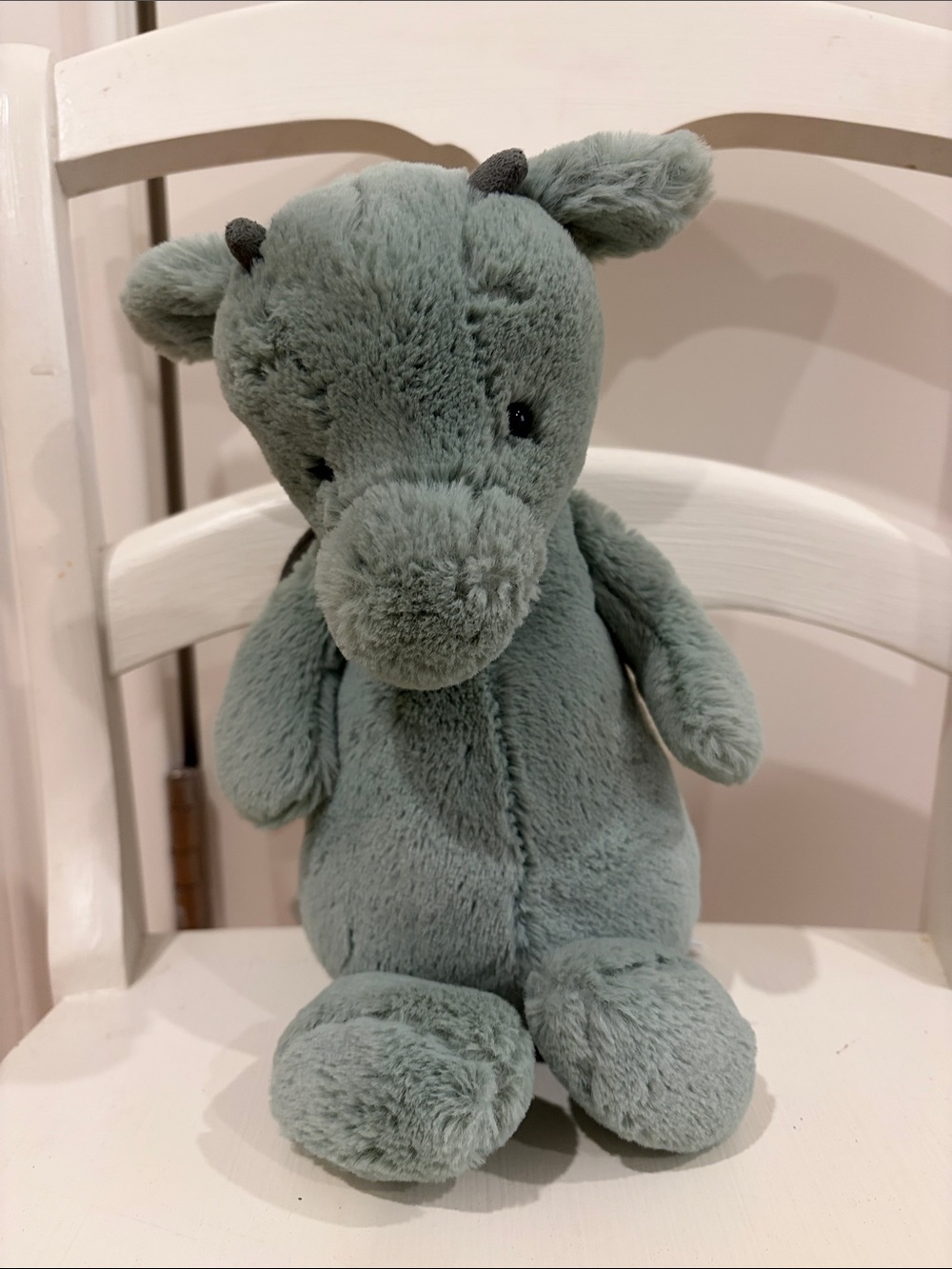 Jellycat Sage Green Plush Hippo Stuffed Animal